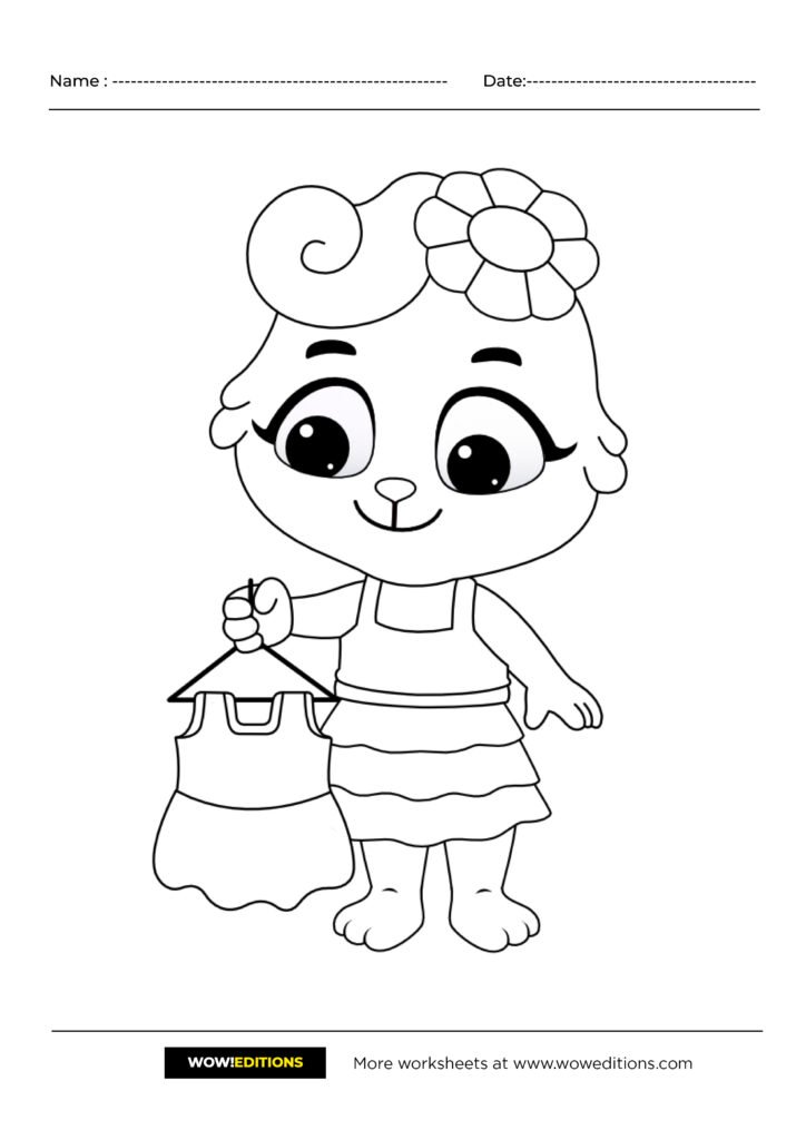 free printable coloring pages clothing
