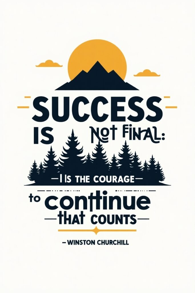success is not final